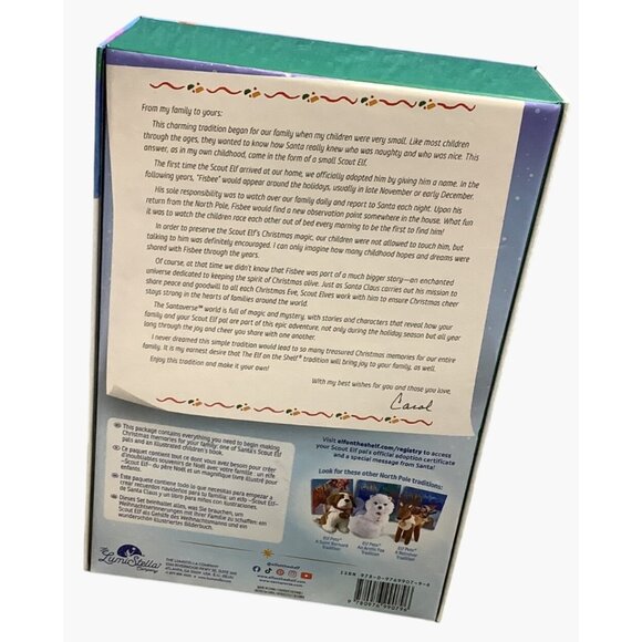 The Elf On The Shelf A Christmas Tradition Dark Tone Skin Boy With Book - Picture 5 of 6